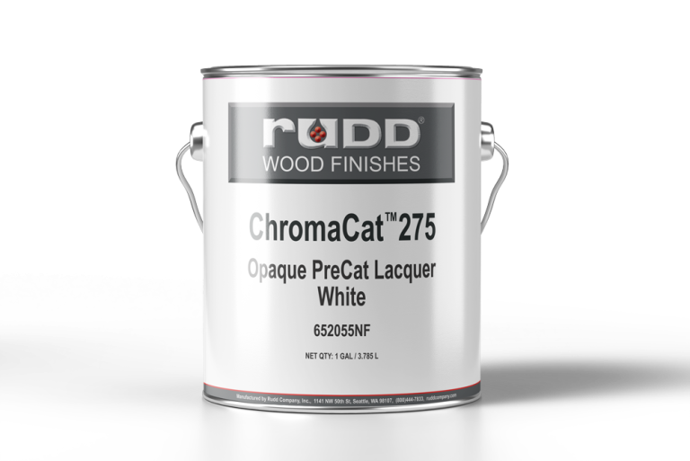 ChromaCat™ 275 Opaque PreCat Lacquer White Rudd Wood Finishes