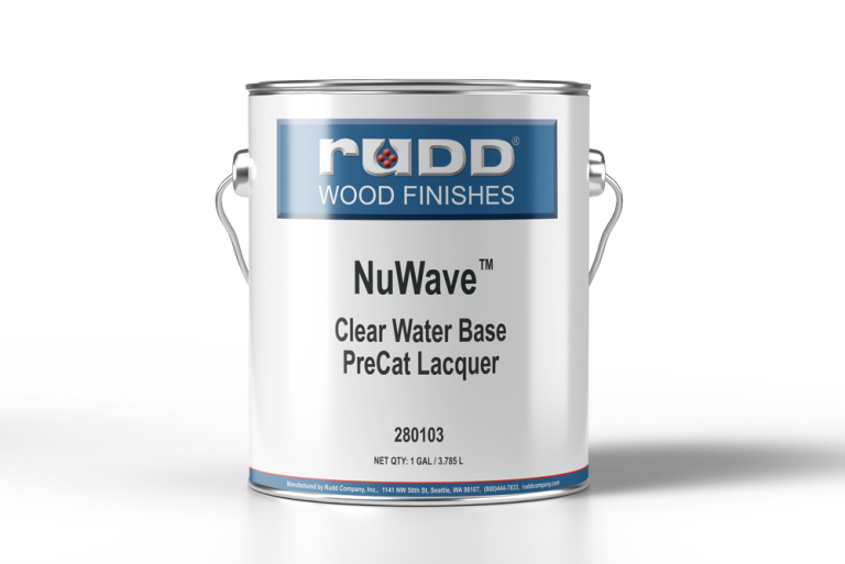 NuWave™ Clear Water Base PreCat Lacquer Rudd Wood Finishes